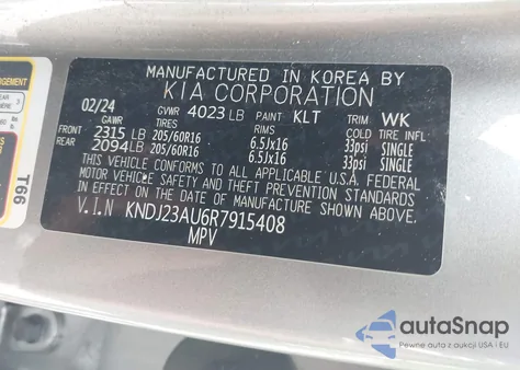 2024 Kia Soul Lx from USA, damaged, VIN KNDJ23AU6R7915408